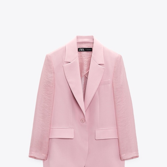 Zara Women's Soft Pink Suit Jacket - Picture 1 of 1